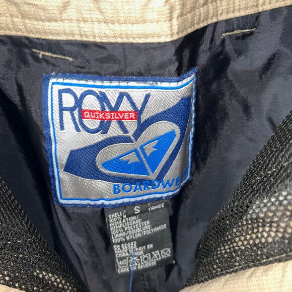 Roxy Snow Pants Women Small Boardwear Quicksilver Snow Ski Light Tan Zip Pockets - Picture 4 of 9